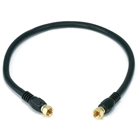 Monoprice Rg6 Coaxcable W F Type 1.5 ft., Black 5359